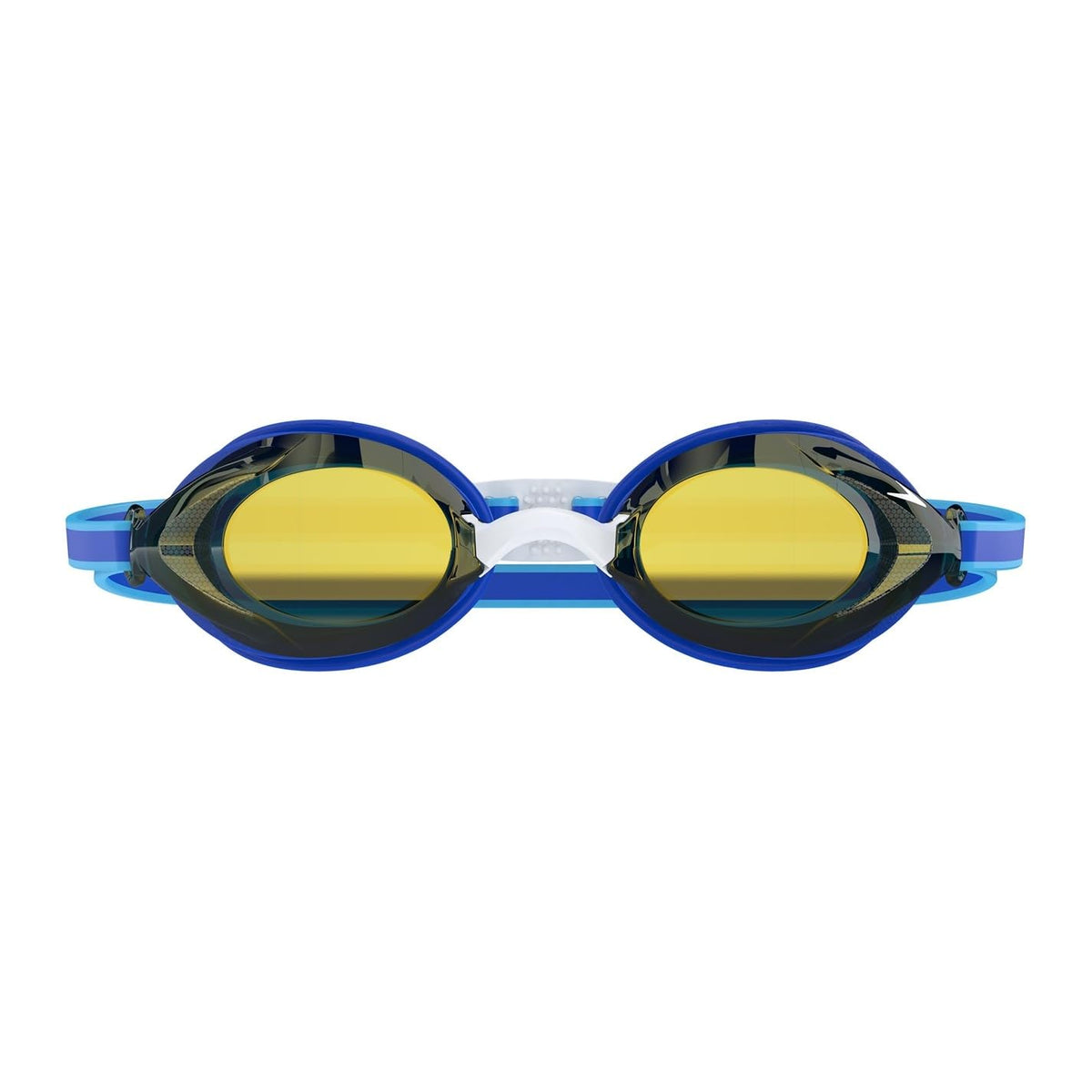 Speedo Unisex Junior Vanquisher 3.0 Mirror Lens Swim Goggles | Anti Fog Coated Lens | 100% UV Protection | Adjustable Nose Bridge Free Size