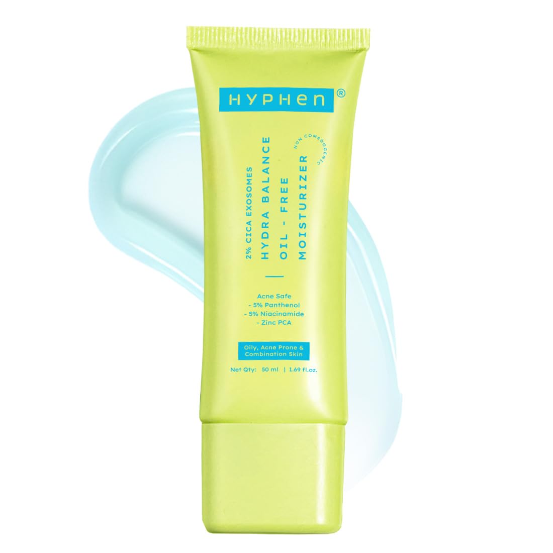 Hyphen 2% Cica Exosomes Oil-Free Moisturizer | 10X Deeper Hydration | Lightweight Water Gel with 5% Niacinamide | Controls Oil, Non-Comedogenic | Acne-Prone, Dr
