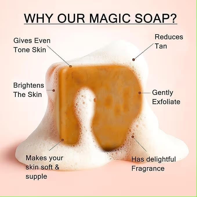 MIHAI Magic Soap for Body Tan Reduction, 300g (Pack of 3)
