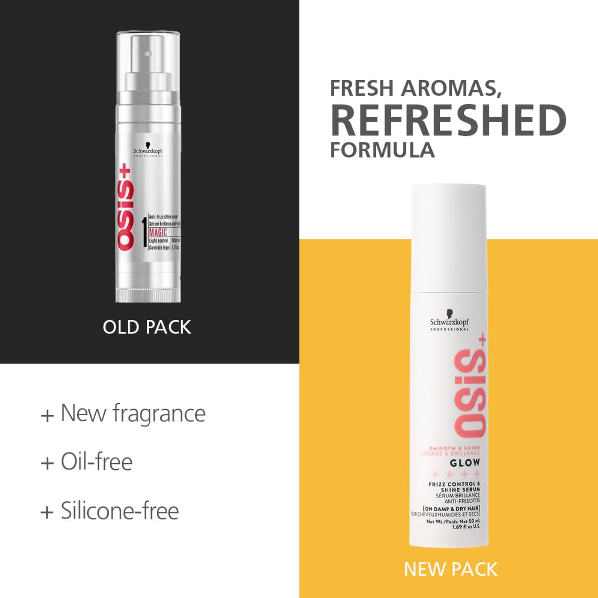 Schwarzkopf Osis+ Schwarzkopf Professional OSIS+ Smooth & Shine Glow Serum 50ml