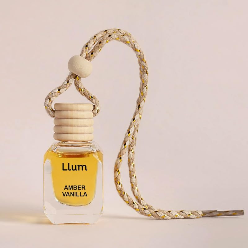 Llum Car Air Freshener| 10ml, Combo of 2 |Luxury, Organic Toxin-Free Perfume |Interior Accessory for fresh Aroma |Long Lasting Fragrance (Without AC Vent Clip,