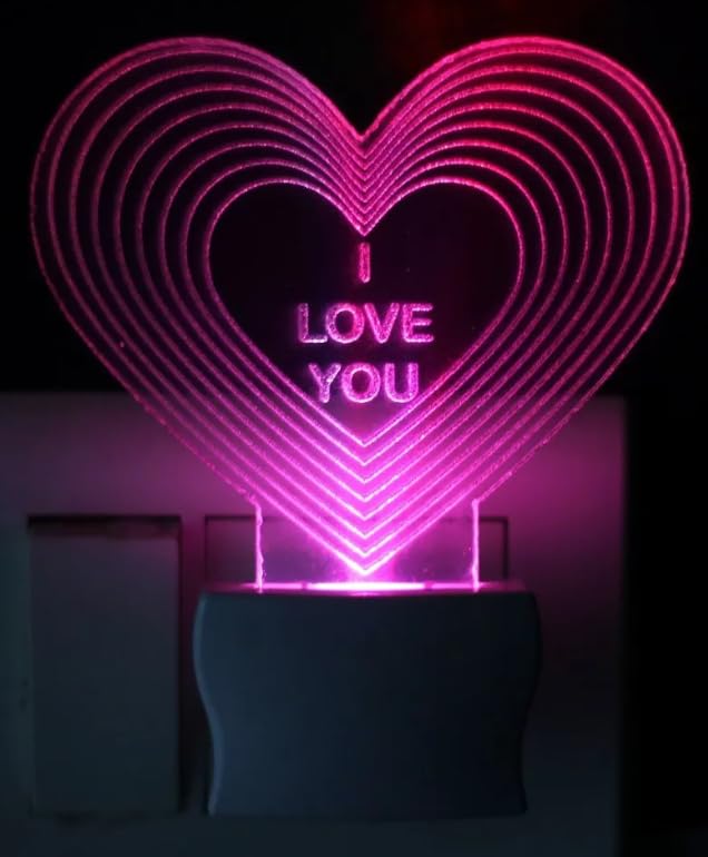 LED Crystal Lovely Night Lamp Light Bulb