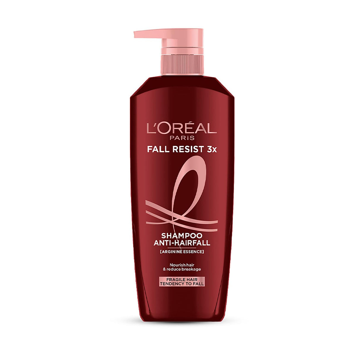 LOreal Paris Fall Resist 3X Anti-Hairfall Shampoo with Arginine Essence For Weak Hair with Tendency to Fall and Hair Thinning, Reduces Hair Breakage and Nourish