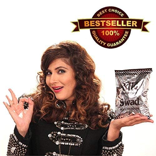 Swad Candy Pack (25 Digestive Toffees) & After Meal Mouthfresheners (White Sweet Saunf, Anardana, khatta Meetha aam, Banarasi Paan & Navratan Mukhwas Pachak) 6