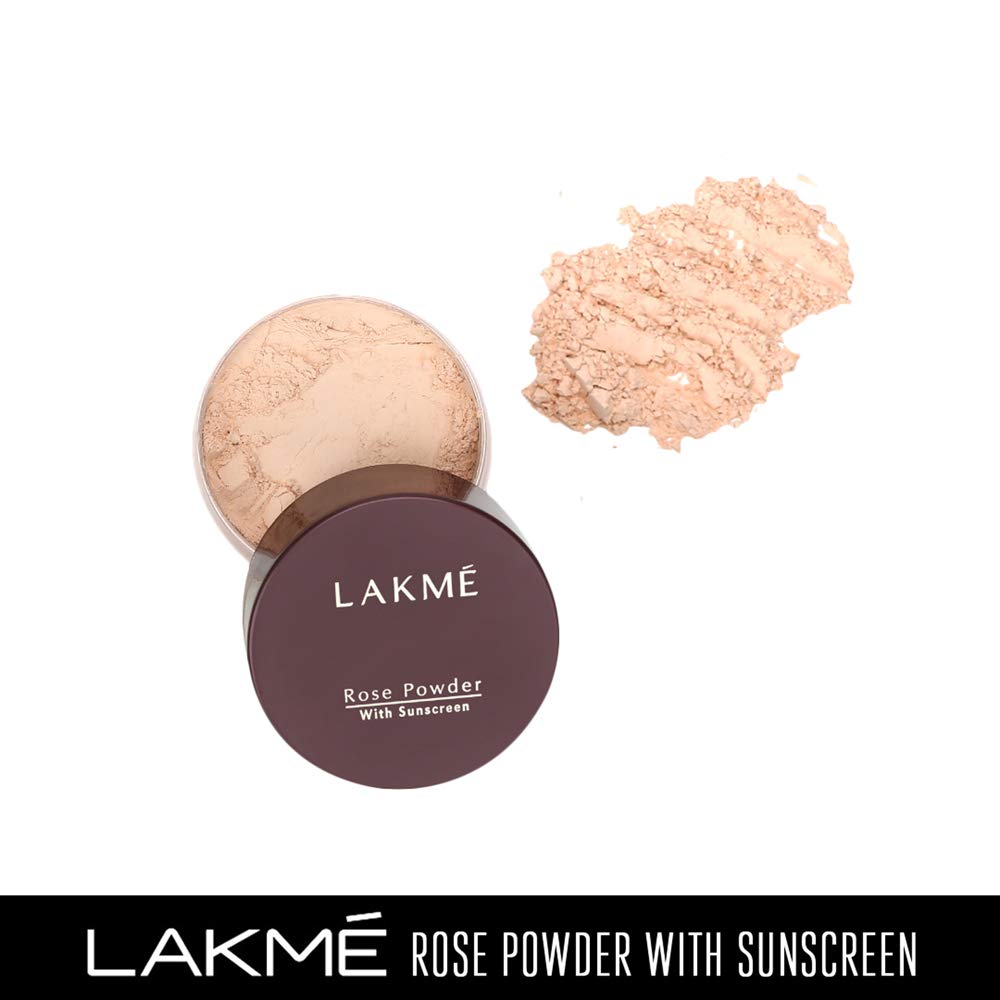 LAKMÉ Rose Loose Face Powder with Sunscreen For All Skin Types, Matte Finish, Soft Pink, 40 g & 9 to 5 CC Cream Mini, 01 - Beige, L 9 g