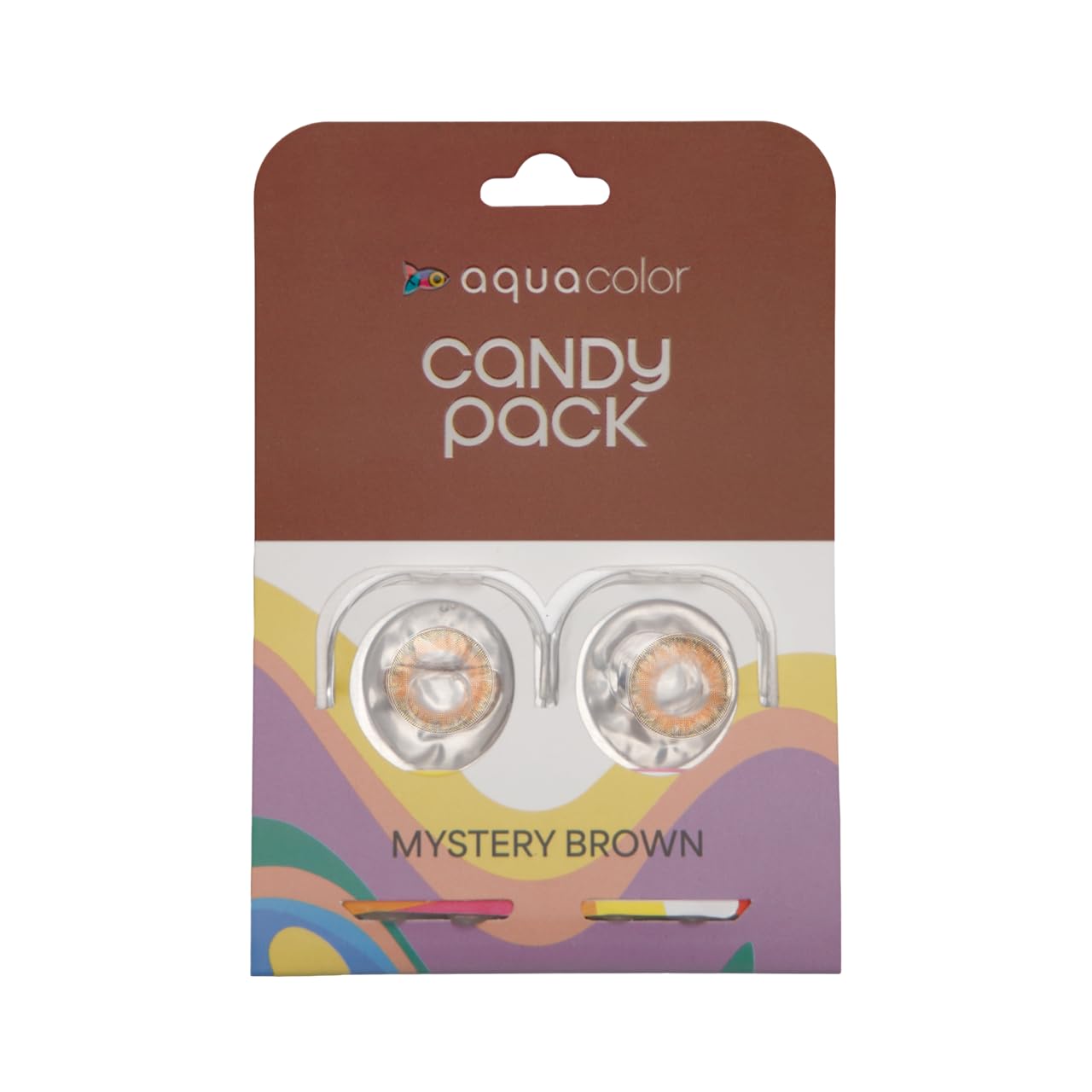 Aquacolor Mystery Brown Candy Pack Zero Power Colored Lenses (2 Lens/Box)