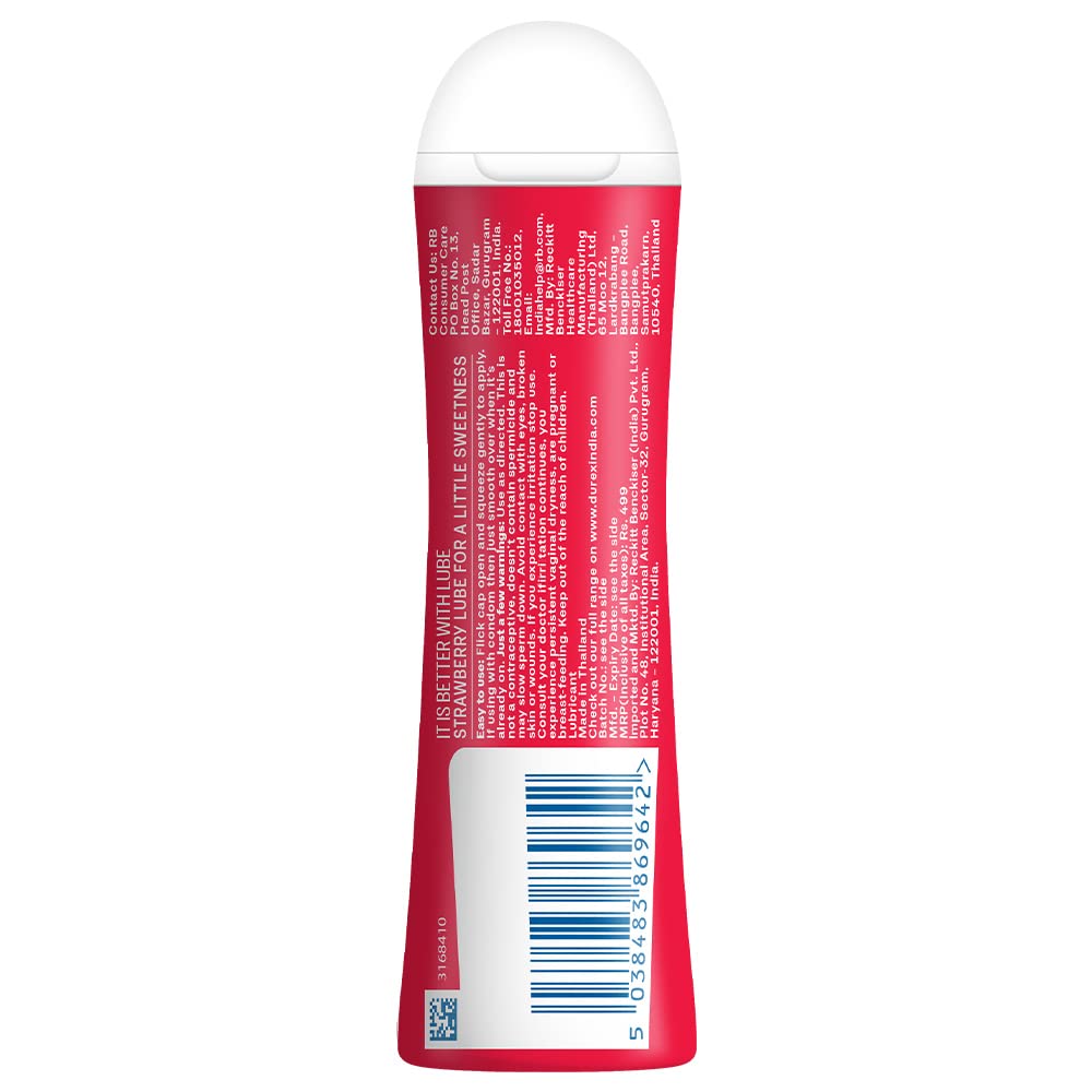 Durex Play Lubricant Gel - Strawberry 50ml 1 count (Pack of 1)