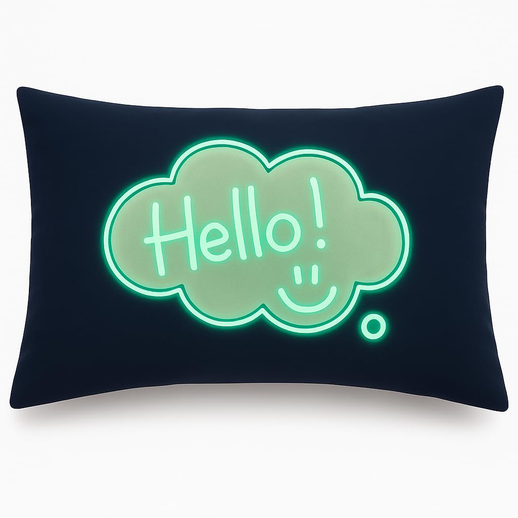 Illuminated Apparel Glow Sketch Interactive Glow in The Dark Pillowcase (Dream Cloud)