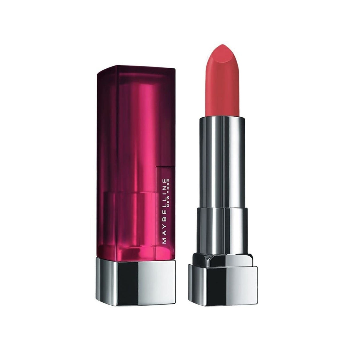 Maybelline New York Matte Lipstick, Intense Colour, 671 Heated Pink, 3.9g & Maybelline New York Compact Powder, With SPF to Protect Skin from Sun, Absorbs Oil,