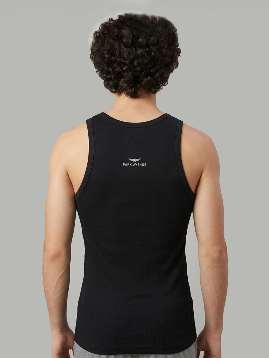 Park Avenue Men Body fit Solid Pattern Pure Cotton Vest 100 Black