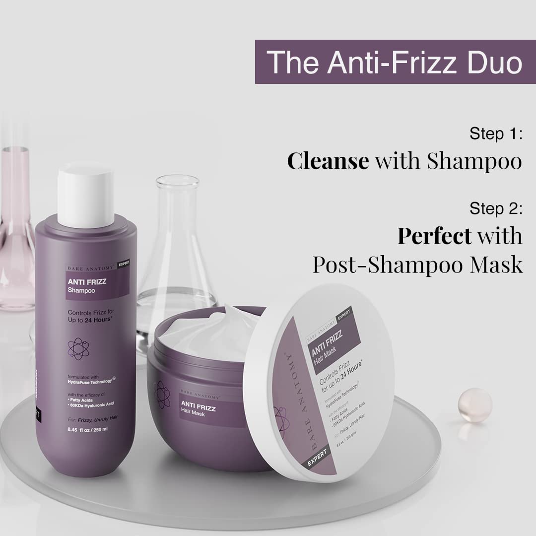 Bare Anatomy Anti Frizz Shampoo | Frizz Control Upto 24 Hours | 250ml
