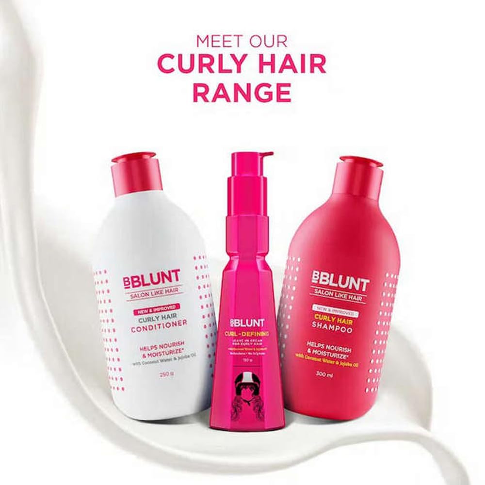 BBLUNT Curly Hair Conditioner With Coconut Water & Jojoba Oil -250 millilitre (Pack of 1)