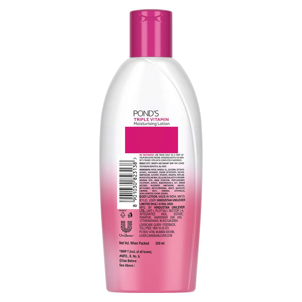 POND'S All Triple Vitamin Moisturising Body Lotion, 300 ml 300 ml (Pack of 1)