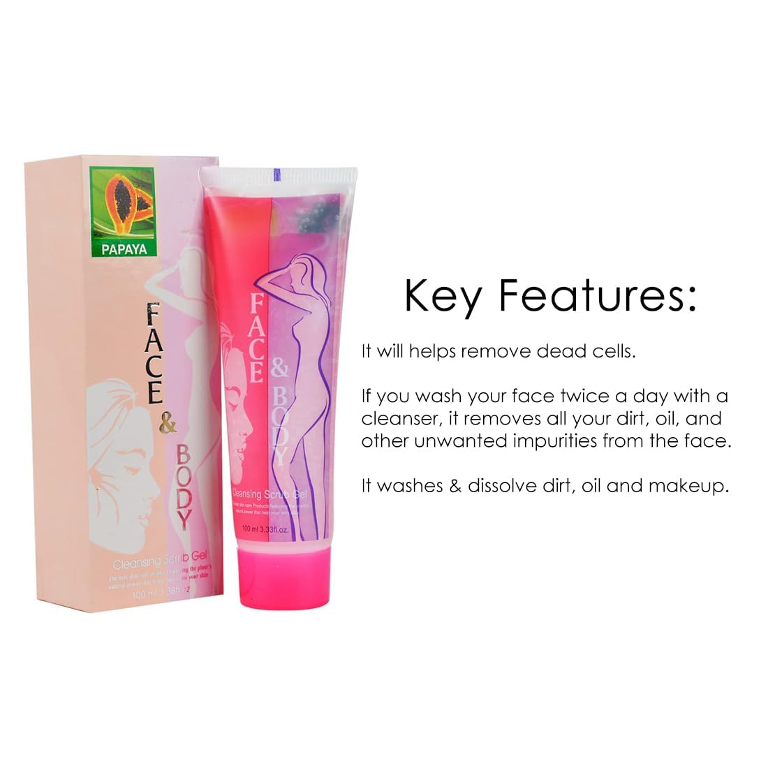 Face And Body Cleansing Scrubbing Gel Mars Jasmine Scrub (100 ml)