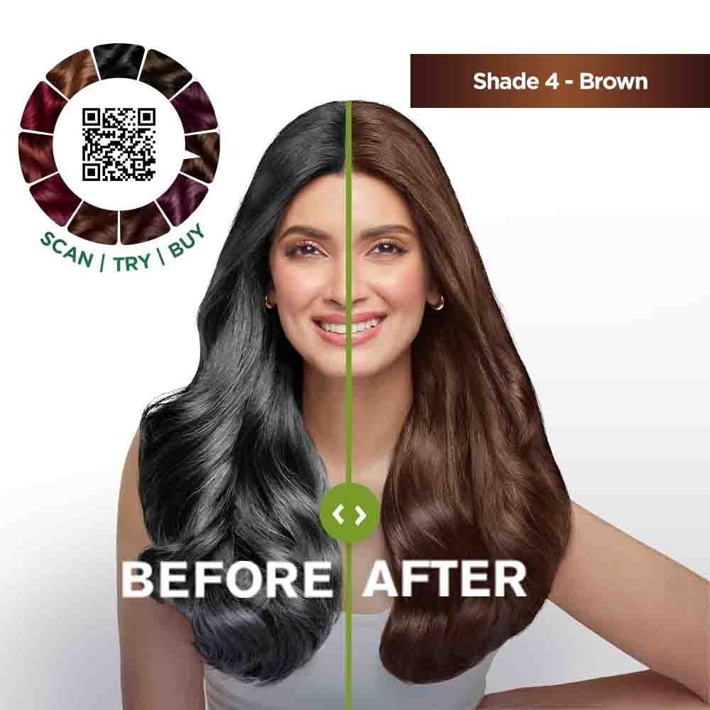 Garnier, Hair Colouring Creme, Smoothness & Shine, Color Naturals Mini, Shade: 1 Natural Black + 4 Brown, (35ml + 30g each) (PACK OF 2) 130g