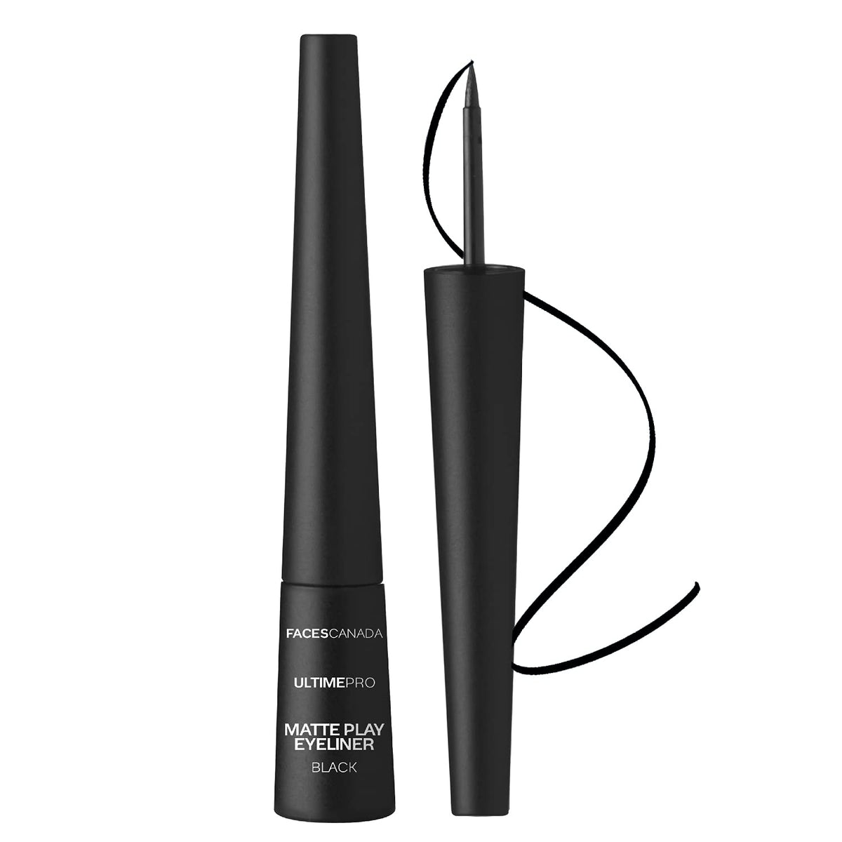 Faces Canada Ultime Pro Matte Play Eyeliner Black 01 2.5 ml (Black) 1 count (Pack of 1)