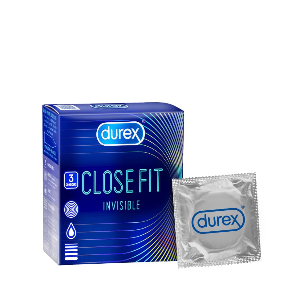 Durex Close Fit Invisible Condoms for Men - 3s | Ultra Thin Condom