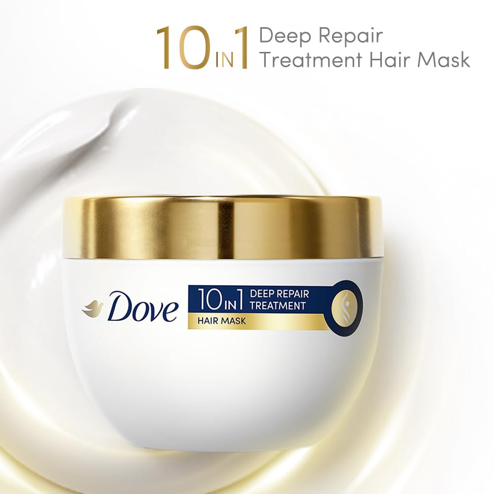 Dove Deep Repair Treatment Hair Mask For Damaged Hair With Bio Protein Care Sulphate & Paraben Free 300 ML