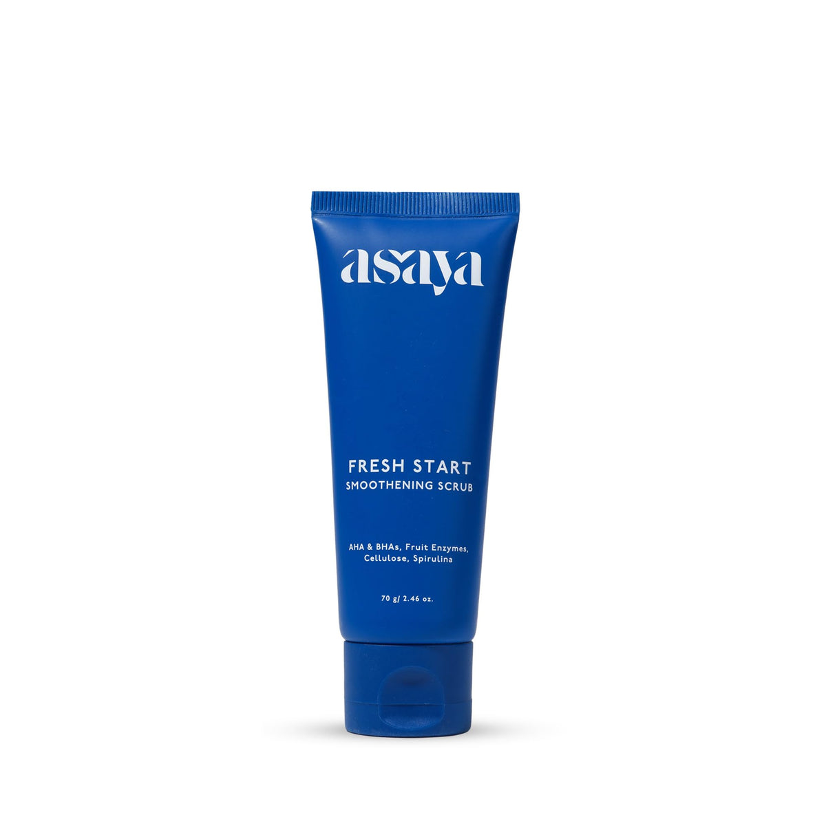 Asaya Fresh Start Smoothening Scrub | Face Exfoliator for Instant Glow-Up | Exfoliating Face & Body | AHA BHA | Dead Skin Remover for Pores, Blackheads & Uneven