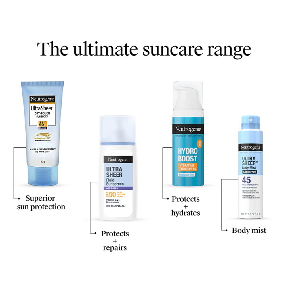 Neutrogena Ultra Sheer® Body Mist Sunscreen Broad Spectrum SPF 45,141g