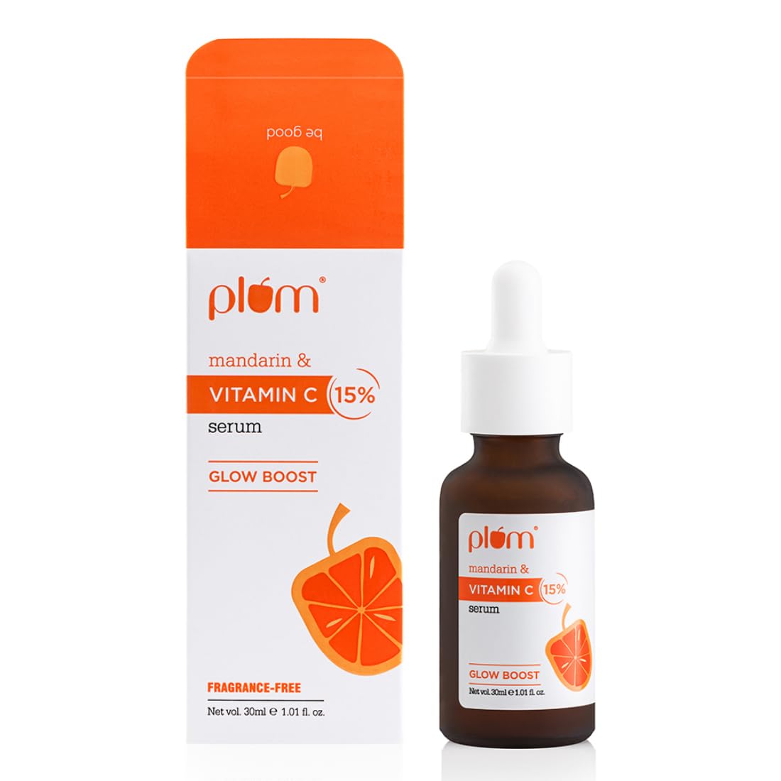 Plum 15% Vitamin C Serum for Glowing Skin | for Oily, Dry & Combination Skin | Reduce Pigmentation & Dark Spot |with Mandarin | Non-Irritating, Hydrating & Soot