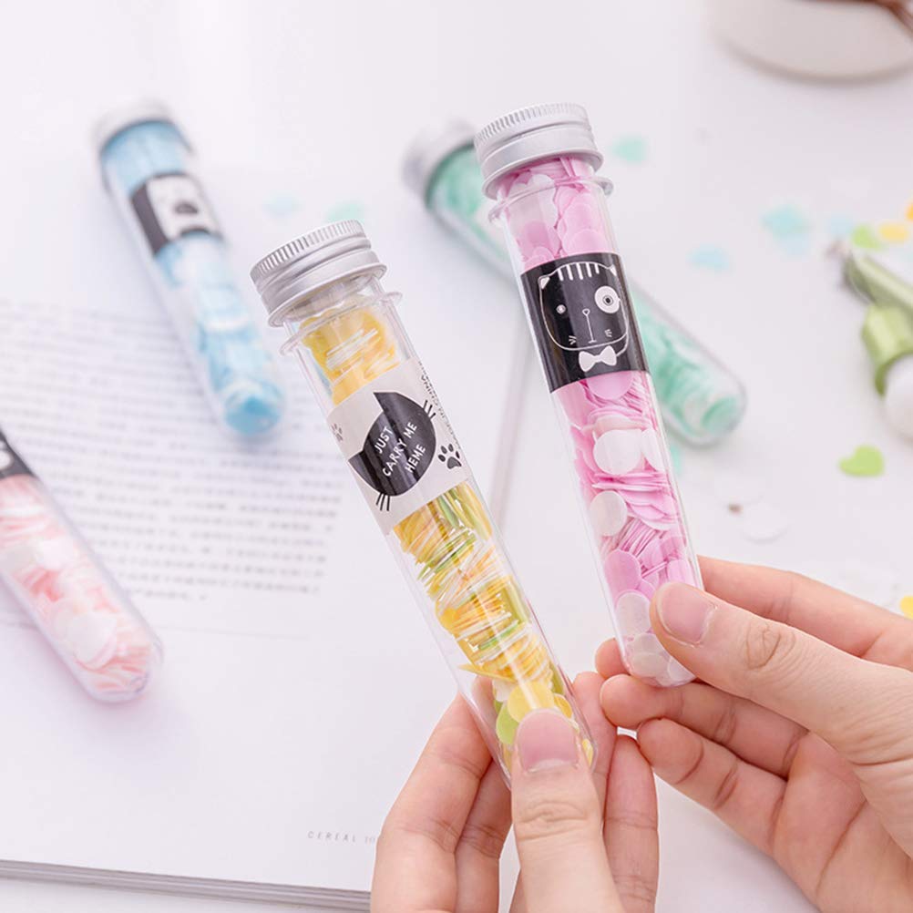 Kalakriti Set of 2 Flower Design Tube Shape Bottle Disposable Mini | Scented Soap Bath Flakes Paper Soap Clean Soft Bath For Travel