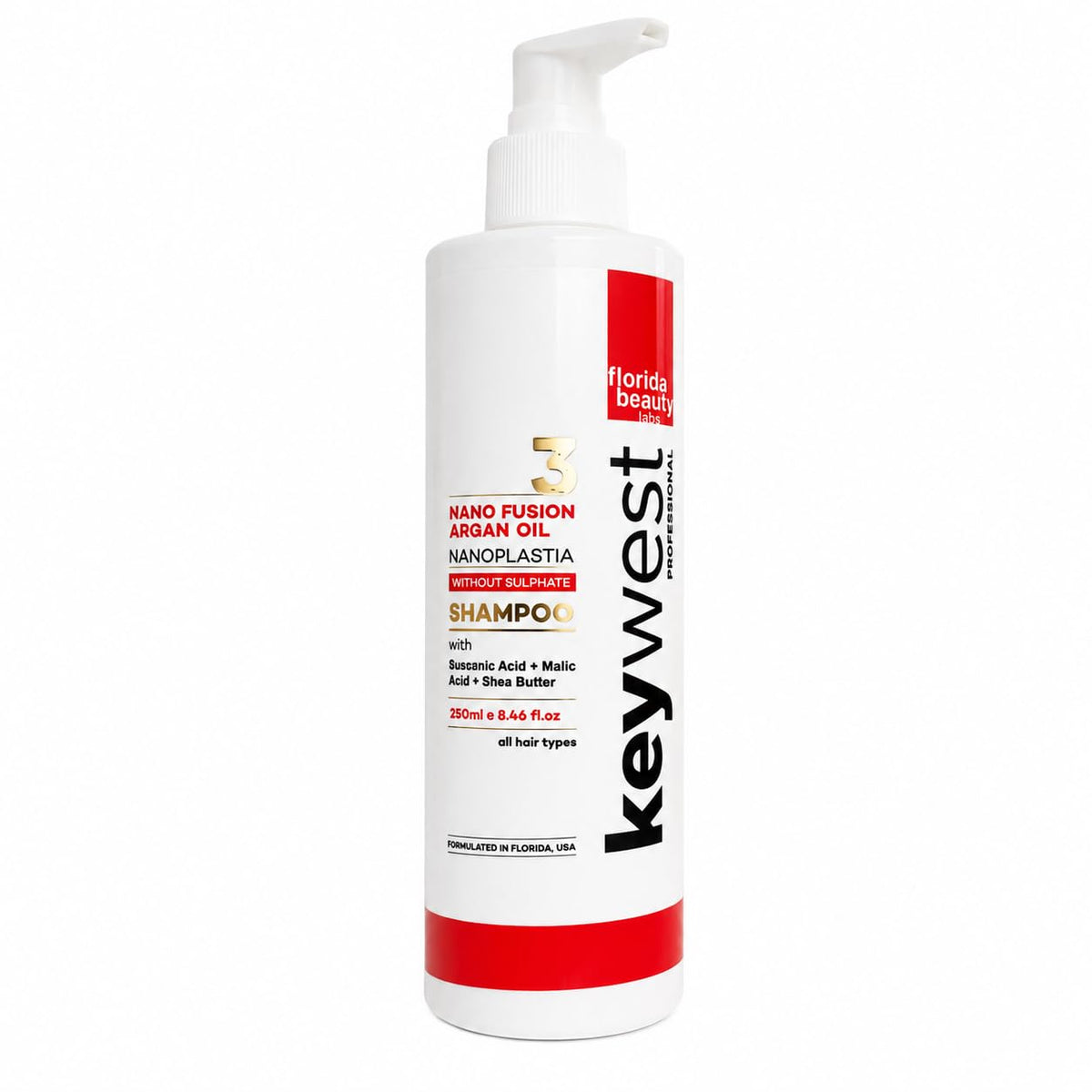 Keywest Professional Nanoplastia Sulfate Free Unscented Conditioner - 250Ml | Suitable For All Hair Types | Enriched With Macadamia Oil + Vitamin E, 1 Count