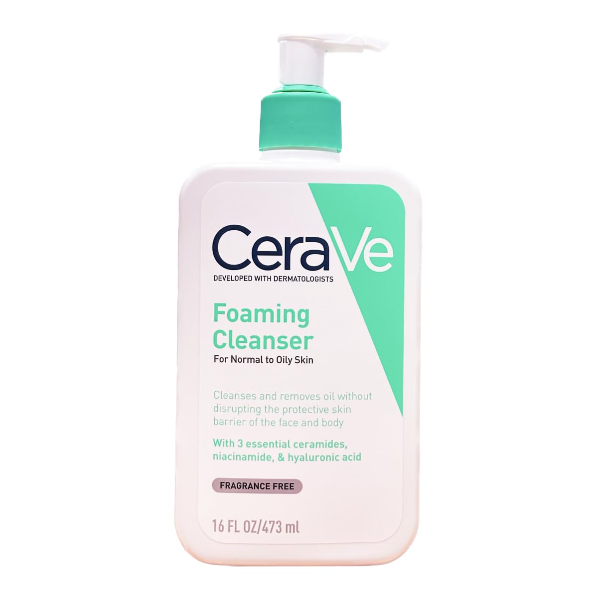 CeraVe Foaming Cleanser For Oily Skin (473ml) & Hydrating Cleanser For Dry Skin (236ml) - With Hyaluronic Acid & Ceramides, Non-Comedogenic & Fragrance-Free
