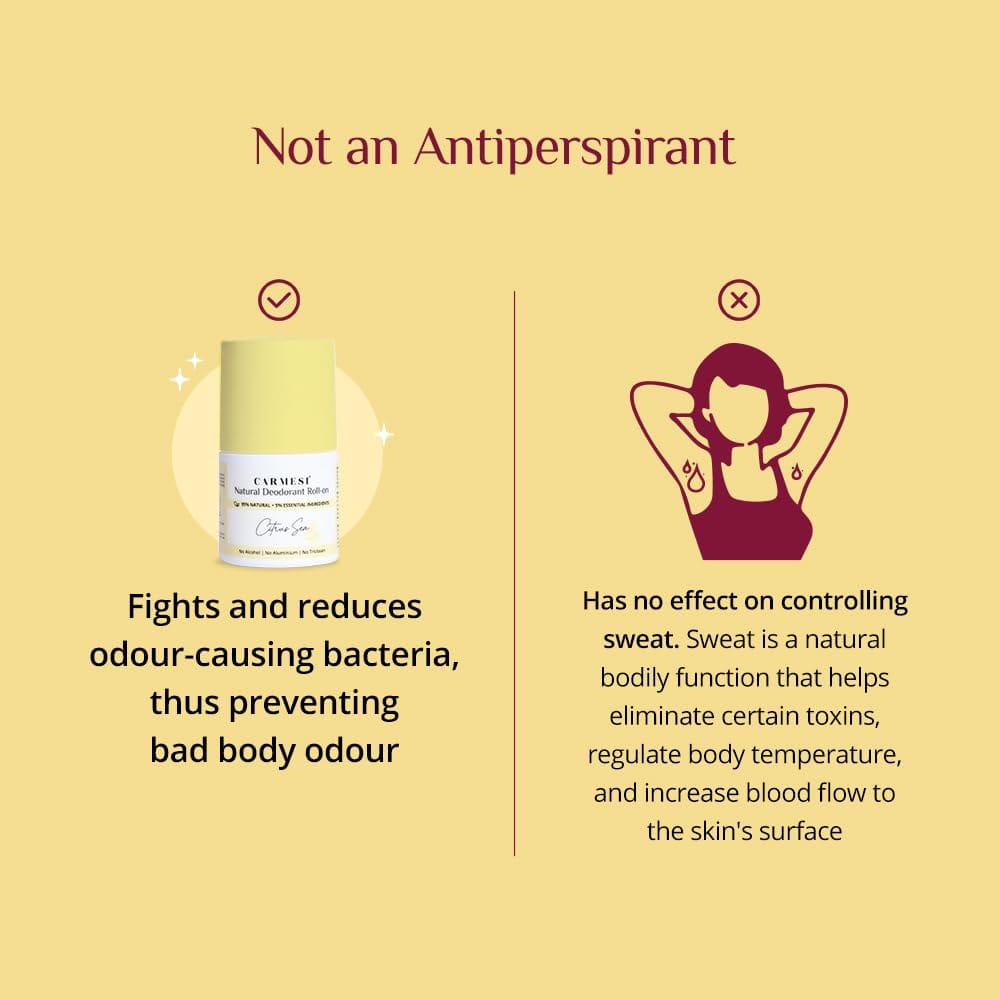 Carmesi - Natural Underarm Roll On Deodorant for Women