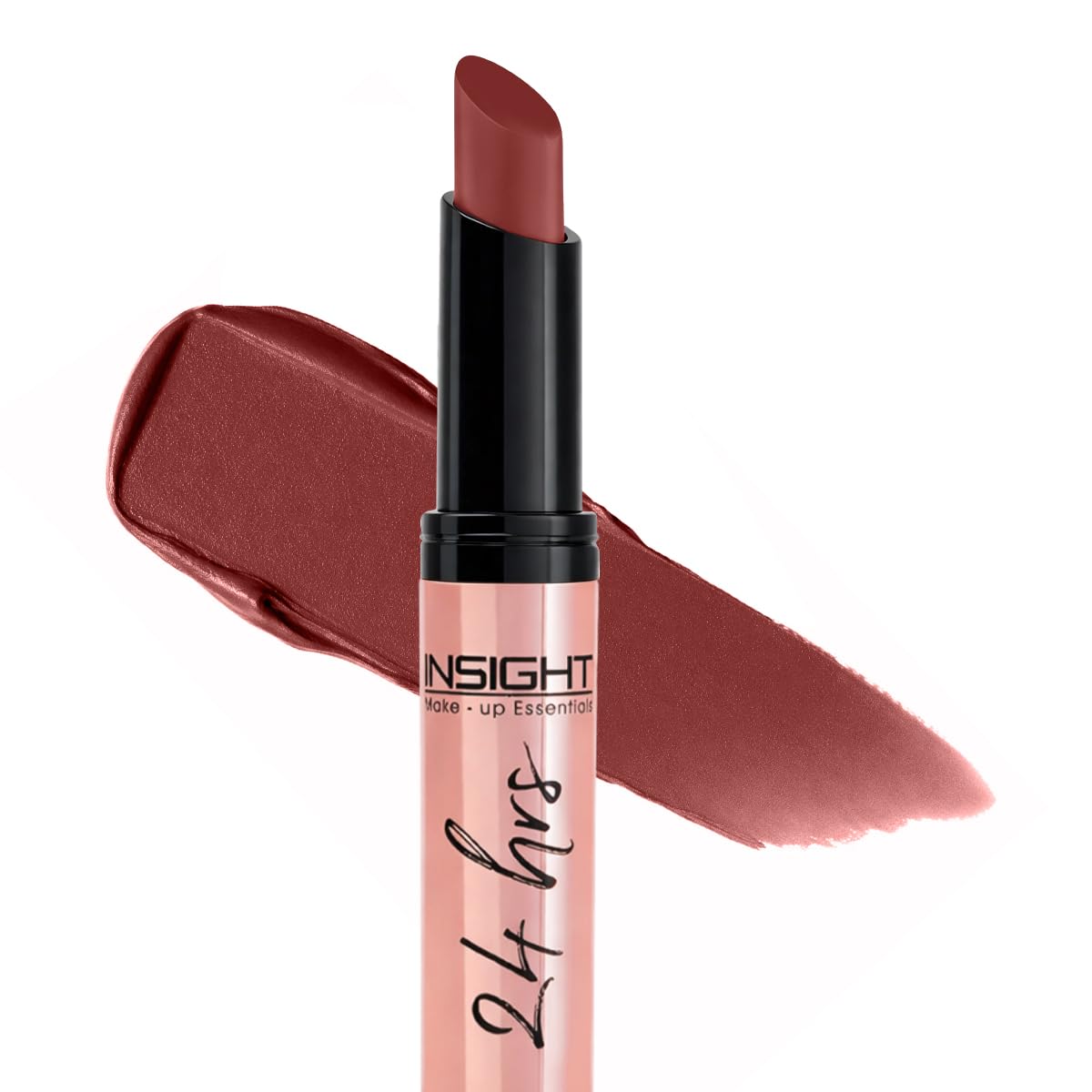 INSIGHT 24 Hrs Non-Transfer Matte Lipstick | Lightweight, Highly Pigmented, Long Wear | Kiss Proof & Smudge Proof | With Vitamin E & Jojoba Oil | Vegan, Toxin F