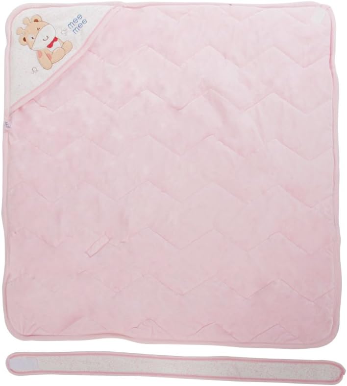 Mee Mee Cozy Cocoon Baby Wrapper with Hood (Animal Patch Pink)