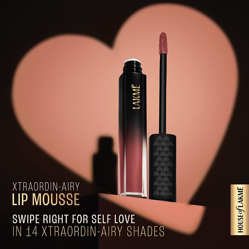 Lakme Xtraordin-airy Lip Mousse Lets Talk Nude 4.6 g (Pack of 1) 305