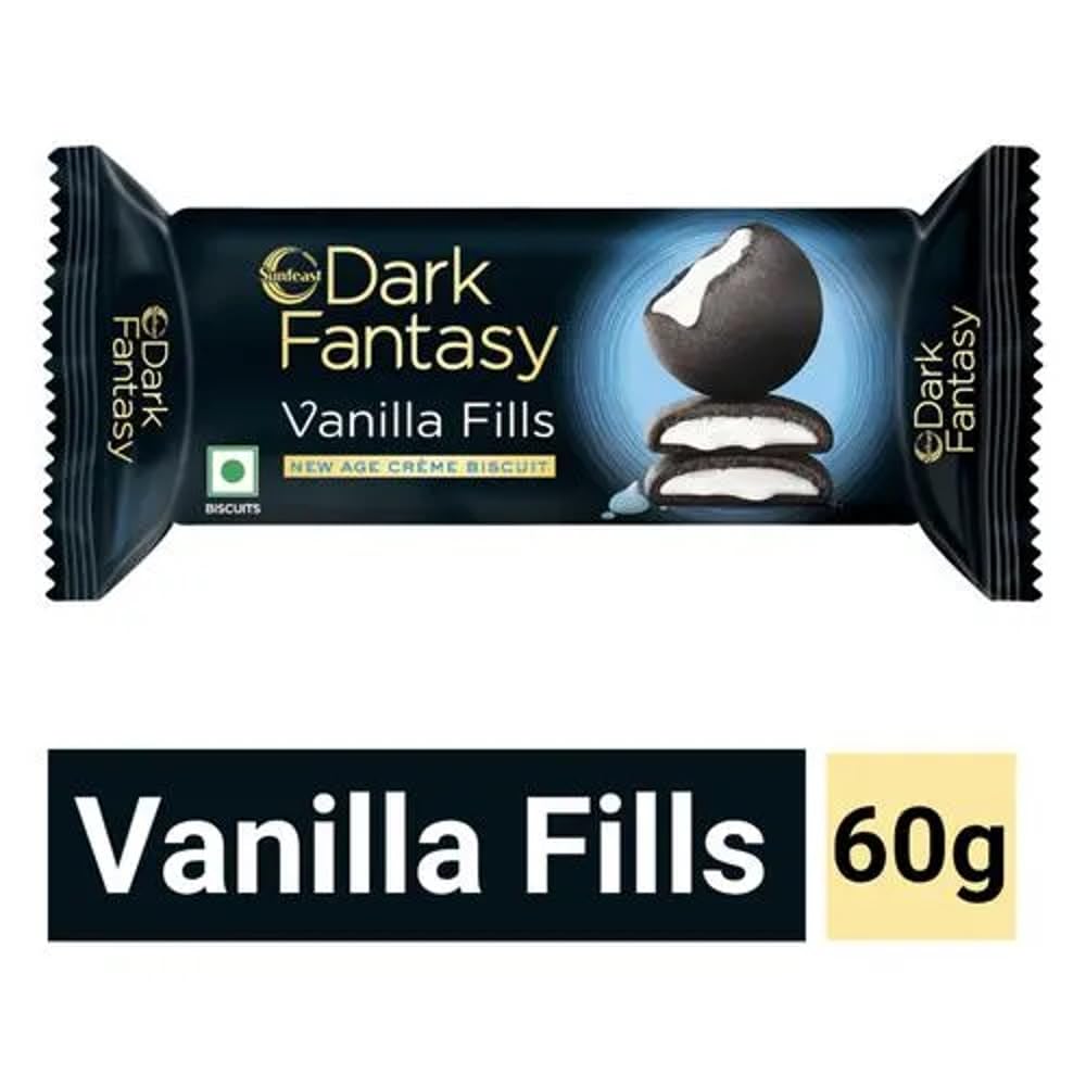 Sunfeast Dark Fantasy Vanilla Fills Biscuit, 60 grams