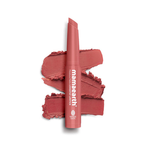 Moisture Matte Longstay Mini Lipstick with Avocado Oil & Vitamin E for 12 Hour Long Stay- 05 - Bubblegum Nude - 0.7 g