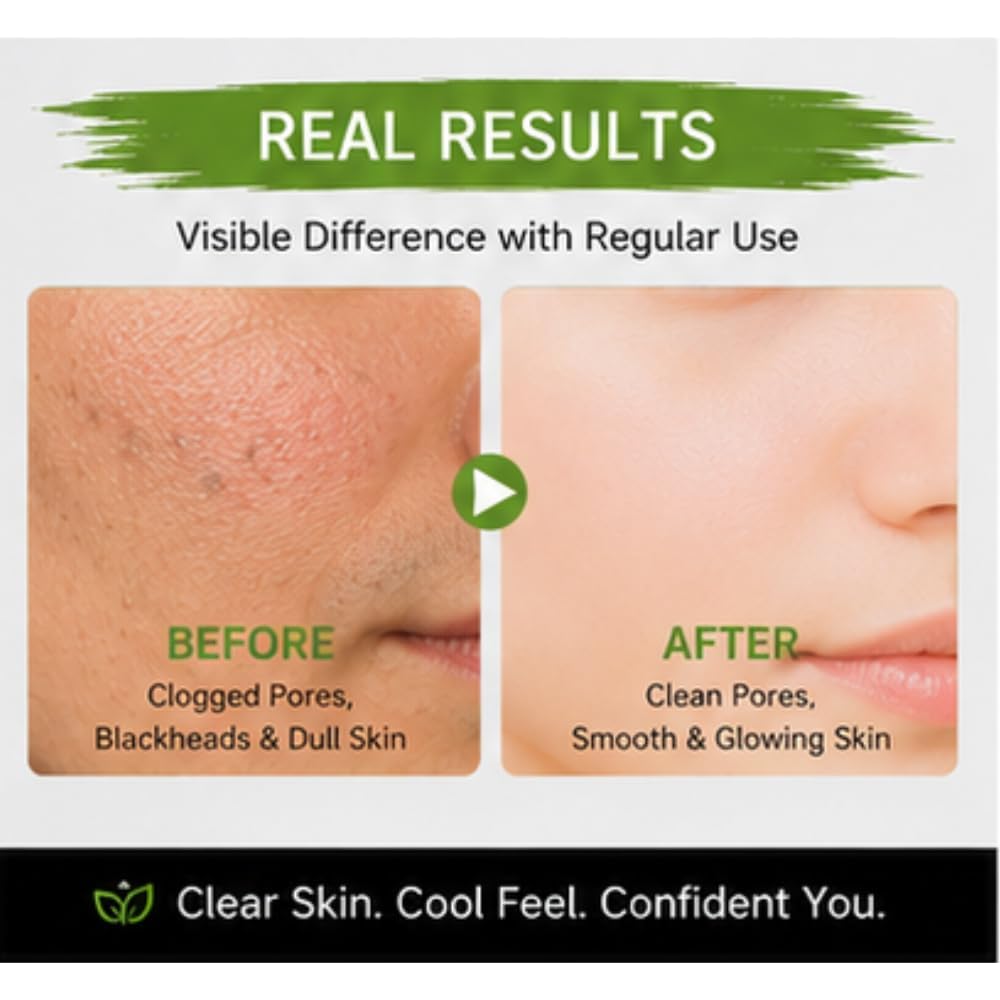 Charcoal Black Peel Off Mask for Men & Women | Removes Blackheads and Whiteheads | Active Cooling Effect | Deep Skin Purifying Cleansing (60 gm)