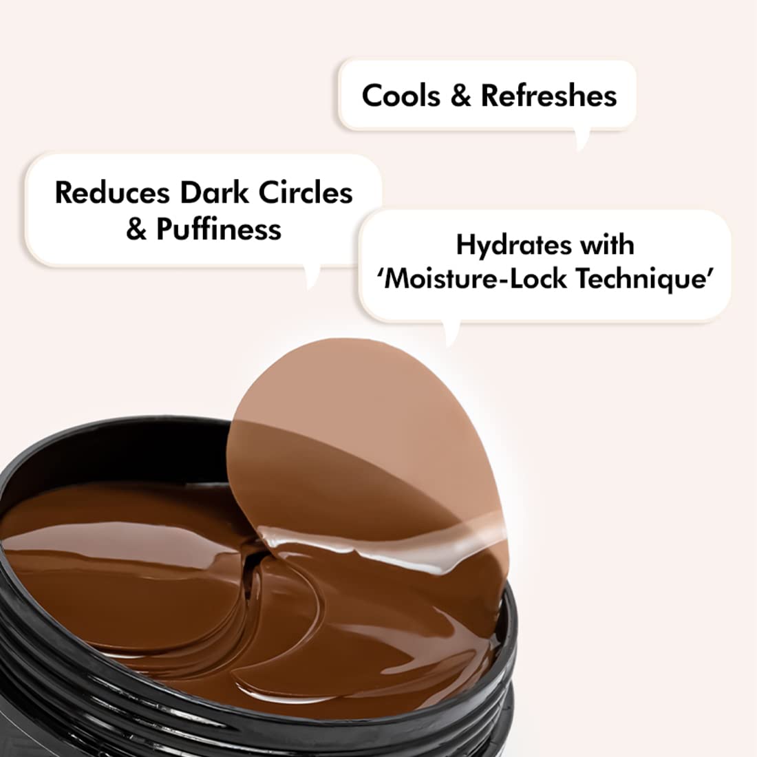 mCaffeine Coffee Hydrogel Under Eye Patches For Dark Circles & Puffiness Reduction |Winter Eye Care Routine | Eye Patch with Caffeine & Hyaluronic Acid | Moistu