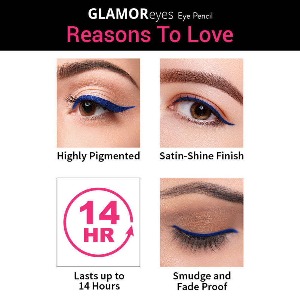 Nykaa Glamoreyes Waterproof & Smudgeproof Shimmer Eye Pencil
