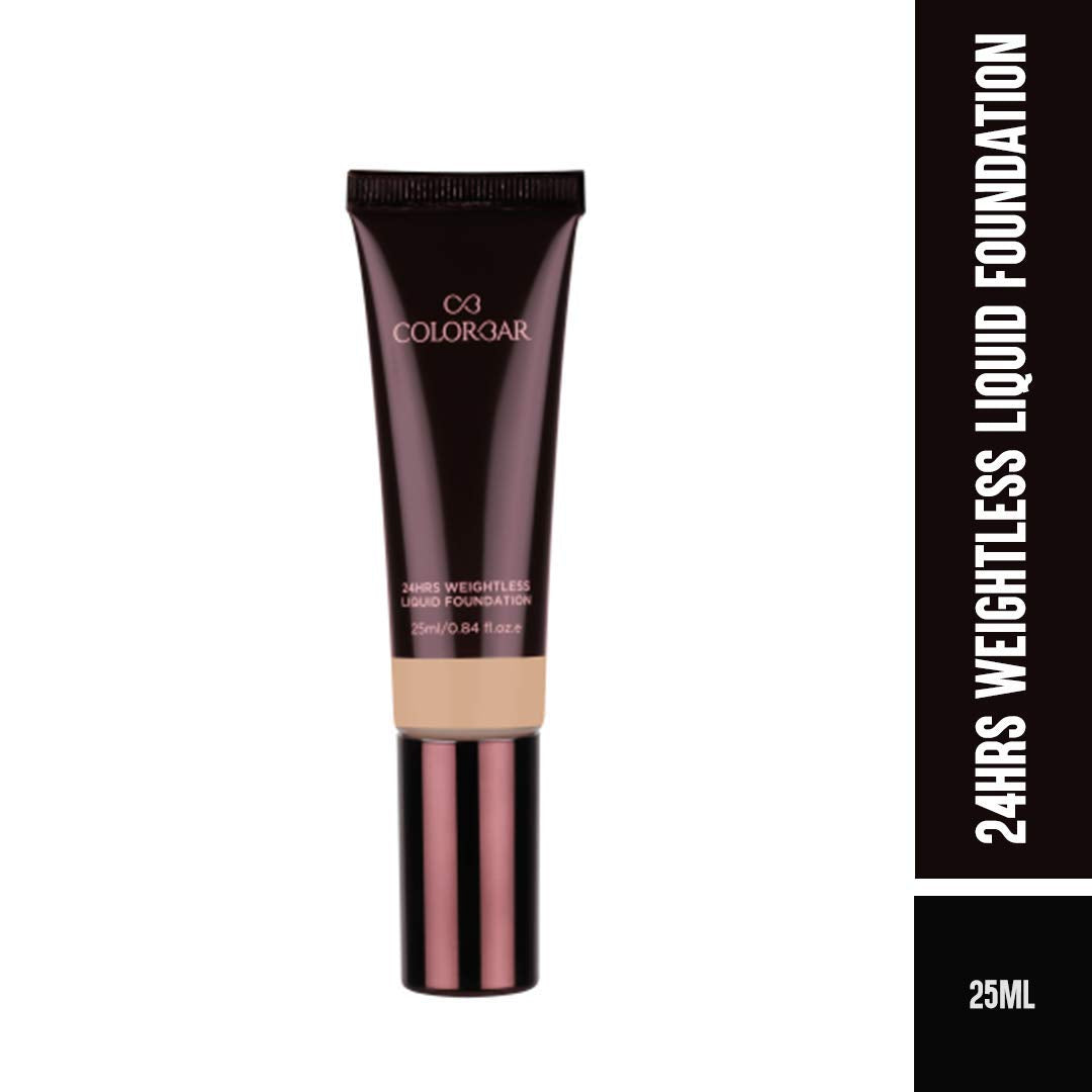 Colorbar 24Hrs Weightless Medium Full Satin All Skin Liquid Foundation, FW 1.2, 25 Ml