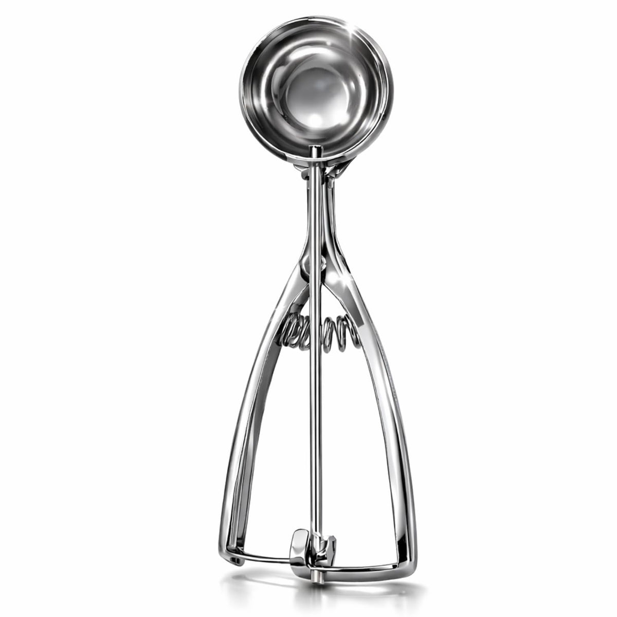 Sakoraware Multipurpose Ice Cream Scoop, Spring Handle Premium Stainless Steel Scooper for Icecream, Muffins Melon Cookie Dough Cutter, Dessert Serving Kitchen