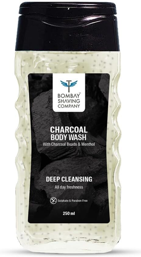 BOMBAY SHAVING COMPANY Charcoal Body wash | De-Tan Shower Gel for Men (250 ml)