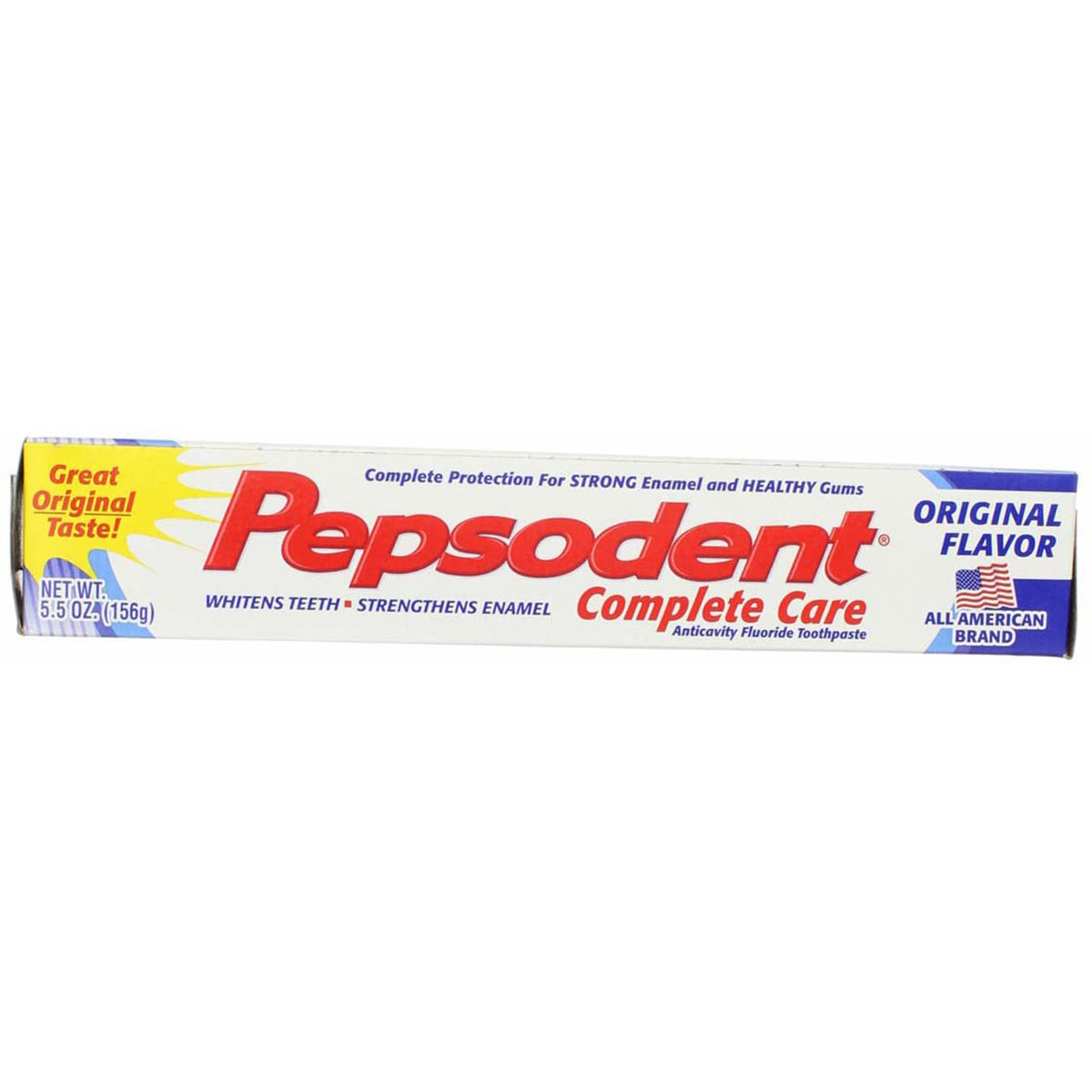 Pepsodent Complete Care Anti-Cavity Fluoride Toothpaste, Original Flavor, 6 oz.