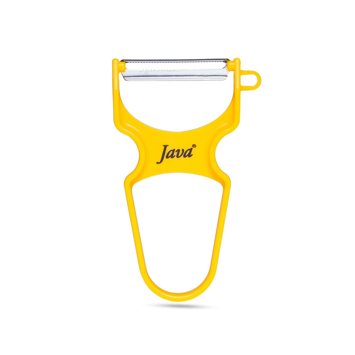 Java Rapid INOX Peeler with Stainless Steel Double Edge Blade, ABS Plastic Handle, Ergonomic Design, Dishwasher Safe, for Fruits and Vegetables (RED, Julienne)