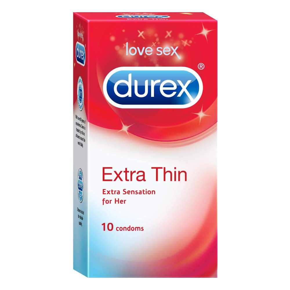 Durex Condoms Combo (Extra Thin 10s, Extra Dots 10s)
