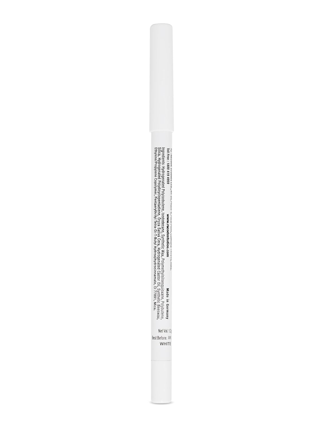 Recode All That She Wants White Matte Pencil Kohl Kajal | 1.20g | 14hrs Long Lasting | Waterproof & Smudgeproof Kohl | One Stroke Gliding Effect