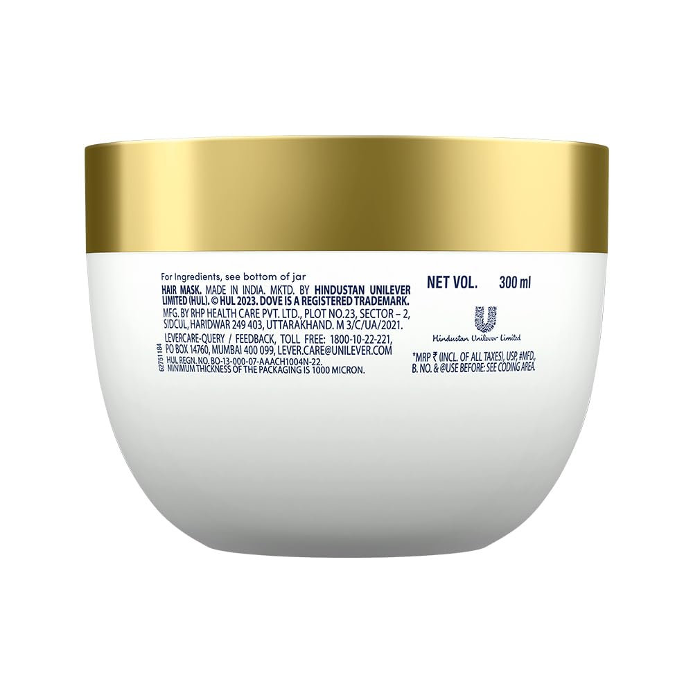 Dove Deep Repair Treatment Hair Mask For Damaged Hair With Bio Protein Care Sulphate & Paraben Free 300 ML