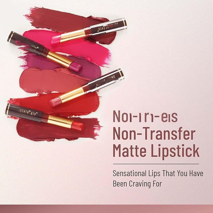 Swiss Baeuty Non-Transfer Waterproof Lipstick | Matte Finish | Long-Lasting | Highly Pigmented,2gm | Shade- (24 Naked)