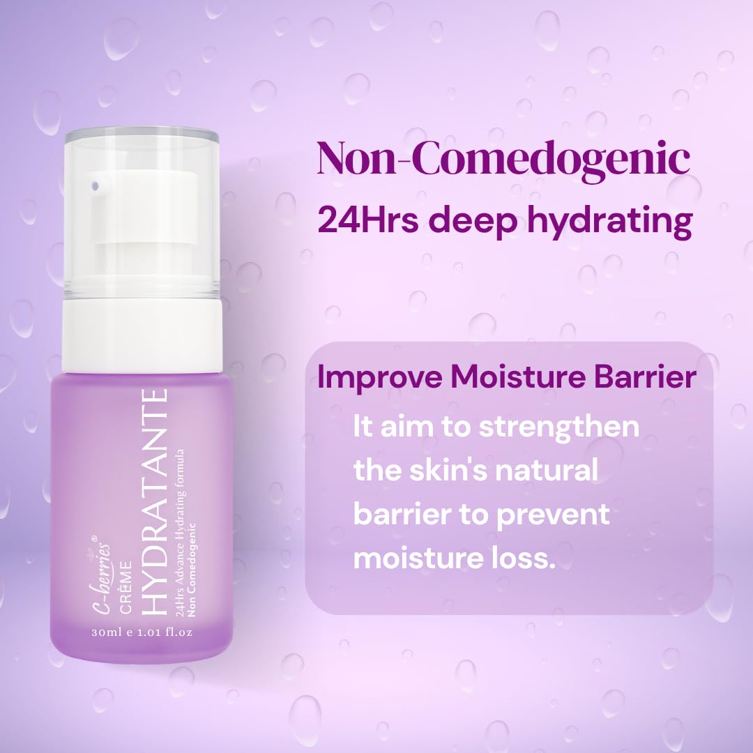Hydratante Creme - 30ml | Face Moisturizer Cream With Vitamin C For All Skin Type | 24Hours Hydrating Formula | Non Comedogenic | Anti Inflammatory
