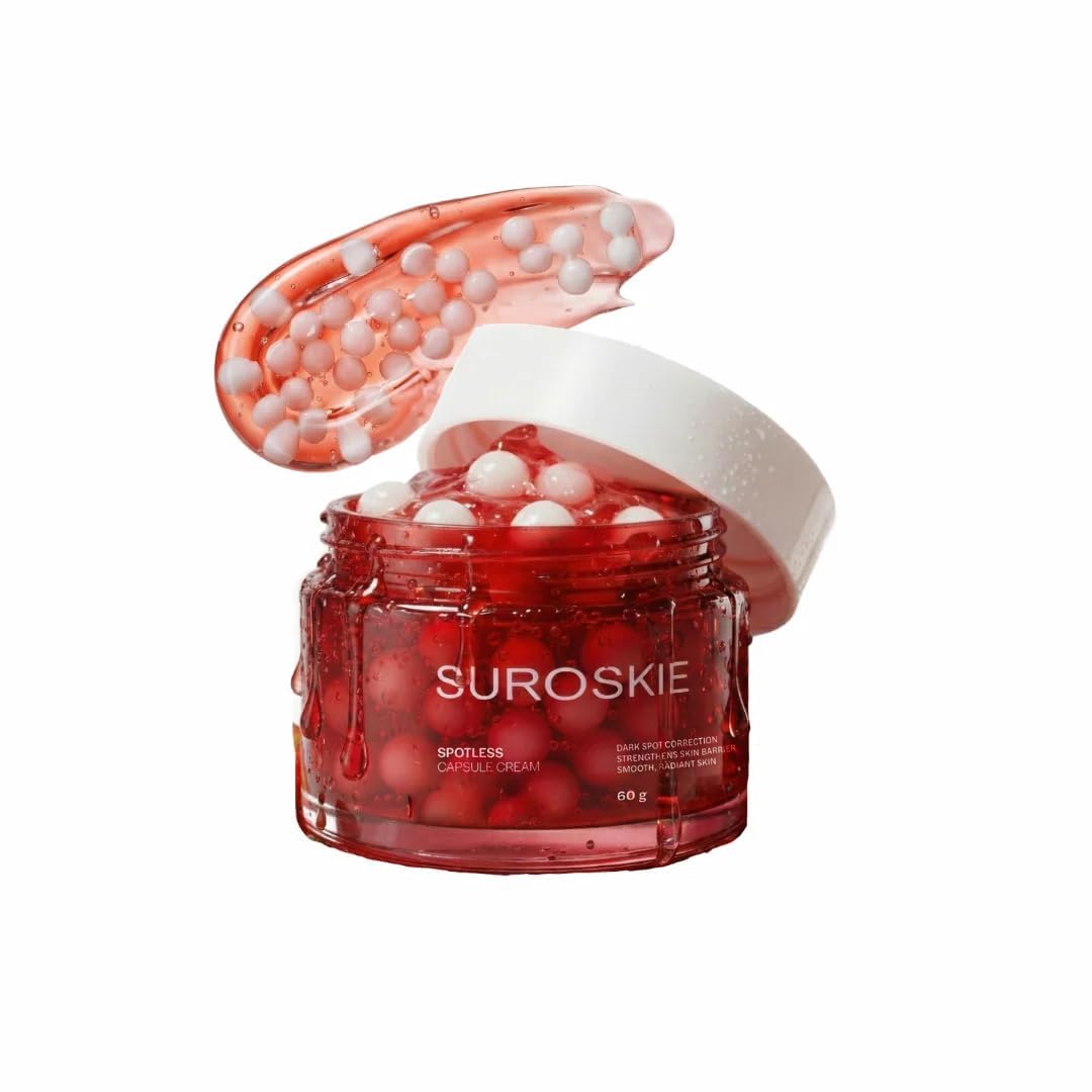 Suroskie Spotless Capsule Cream 60g | Korean Skin Care For Women & Men | For Pigmentation & Dark Spots | Skin Brightening & Deep Hydration | All Skin Type (TXA + Rose PDRN)
