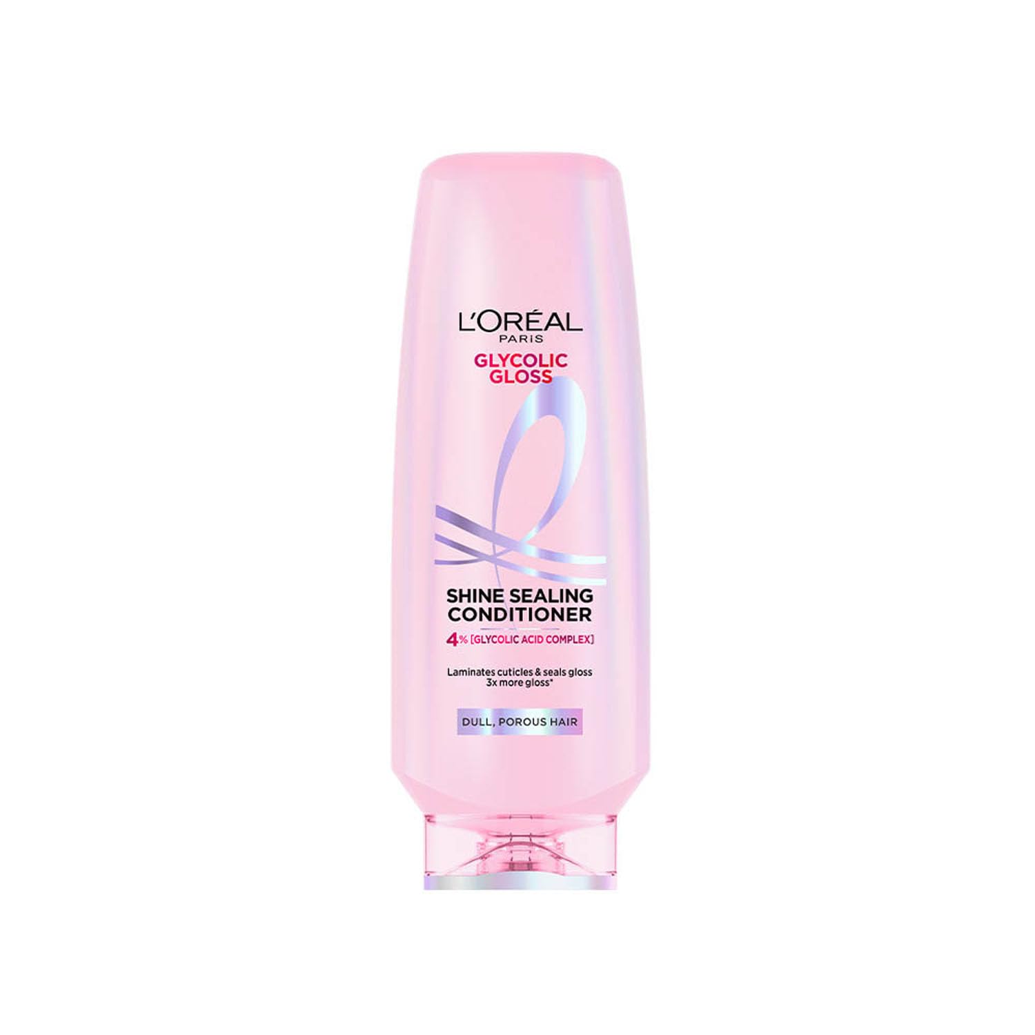L’Oréal Paris Glycolic Gloss Shine sealing conditioner, powered by 4% Glycolic Acid, for dull hair, smoothens hair fiber for 3x more gloss, 340ml