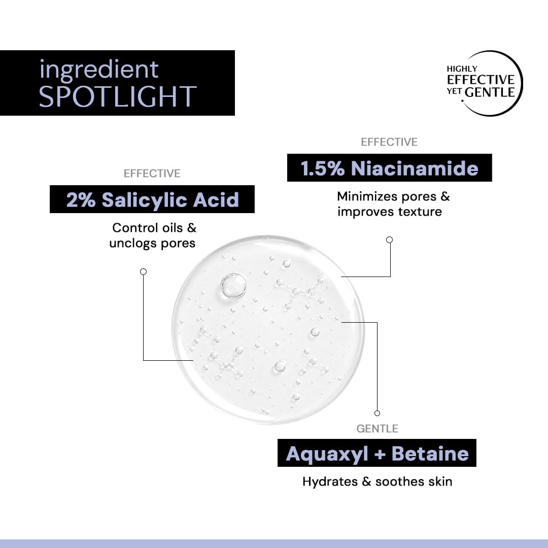 Deconstruct 2% Salicylic Acid Oil Control Face Wash with Niacinamide| For Oily, Combination, Normal Skin | Facewash for Men & Women | 100g 100 ml (Pack of 1)